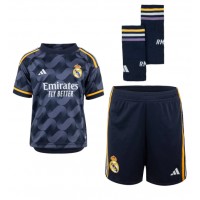 Camiseta Real Madrid David Alaba #4 Visitante Equipación para niños 2023-24 manga corta (+ pantalones cortos)